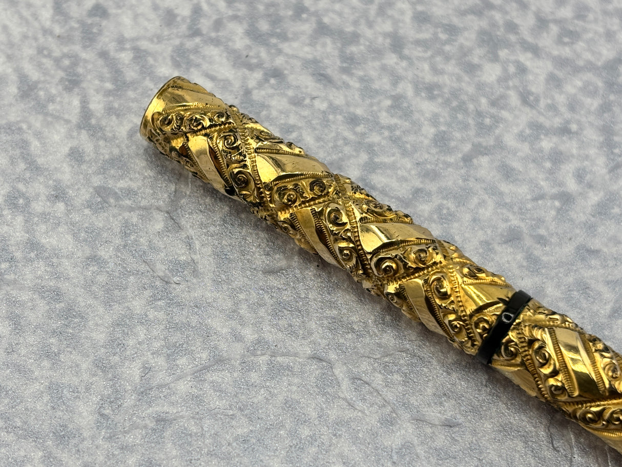 Waterman # 502 Goldpheresque Eyedropper Gold Filled Circa 1902 - Fountain Pen