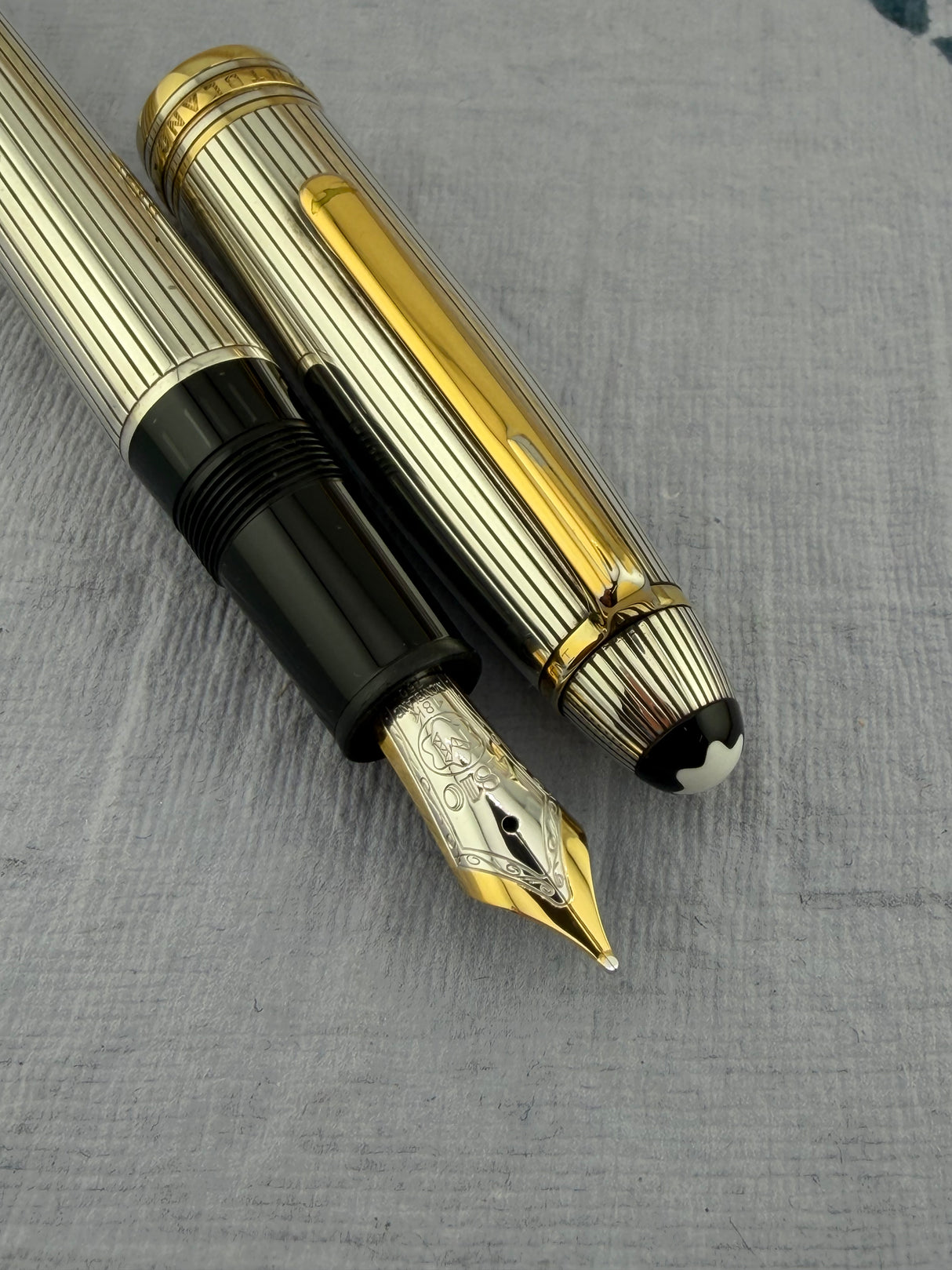 Montblanc Meisterstuck 146 Solitaire Le Grand Sterling Silver 925 - Fountain Pen