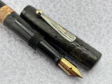 Waterman # 55 BCHR Black Chased Hard Rubber Fountain Pen with Original $5.75 Price Sticker