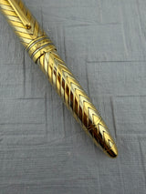 Montblanc Meisterstuck 149 Solid Golld 18kt Two-Tone Chevron Pattern Fountain Pen - The Masterpiece Montblanc 149!