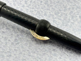 Conklin Toledo #30  Black chased Hard Rubber Crescent-Fill Fountain Pen