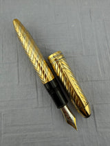 Montblanc Meisterstuck 149 Solid Golld 18kt Two-Tone Chevron Pattern Fountain Pen - The Masterpiece Montblanc 149!