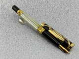 Parker # 15 Gold filled filigree with Fluted mother-of-pearl slabs eyedropper-fill Fountain Pen ca 1910-15