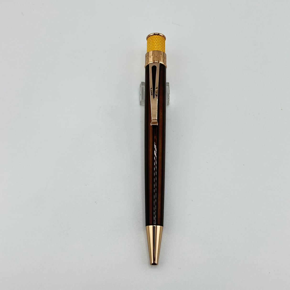Retro 51 Tornado Brown Gold trim  -  Rollerball