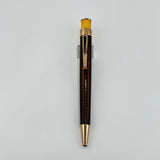 Retro 51 Tornado Brown Gold trim  -  Rollerball