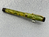 Parker Duofold Senior Streamline Moderne Green and Pearl - Fountain Pen