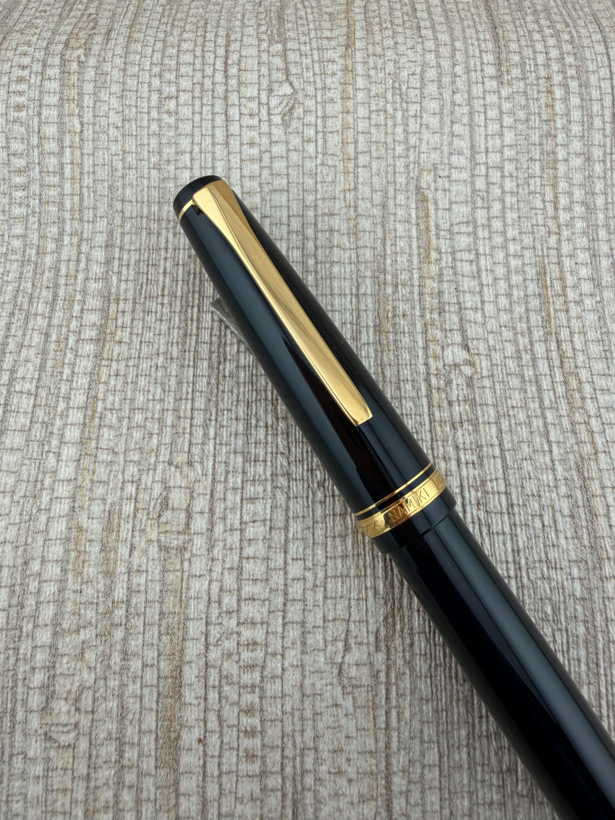 Namiki Falcon Black With Gold Trim 14K Gold Nib - Fountain Pen