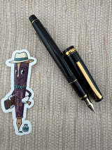 Namiki Falcon Black With Gold Trim 14K Gold Nib - Fountain Pen