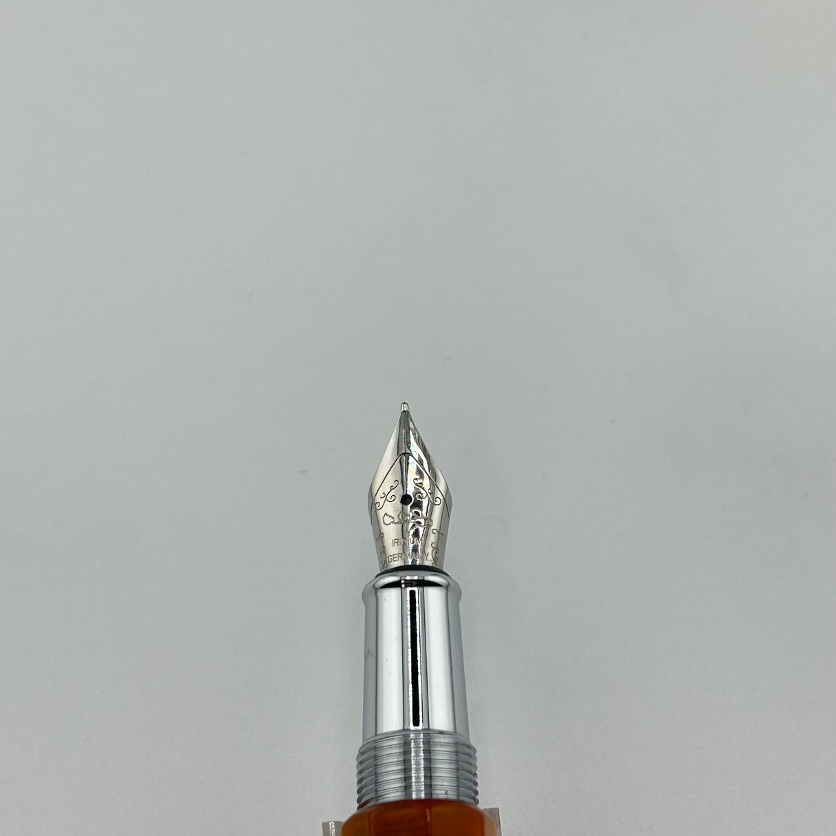 Monteverde Mini faceted Pen honey gold chrome trim - Fountain Pen