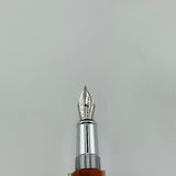 Monteverde Mini faceted Pen honey gold chrome trim - Fountain Pen