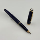 Montblanc Generation Blue Fountain Pen  - Fine 14 Kt Gold Nib