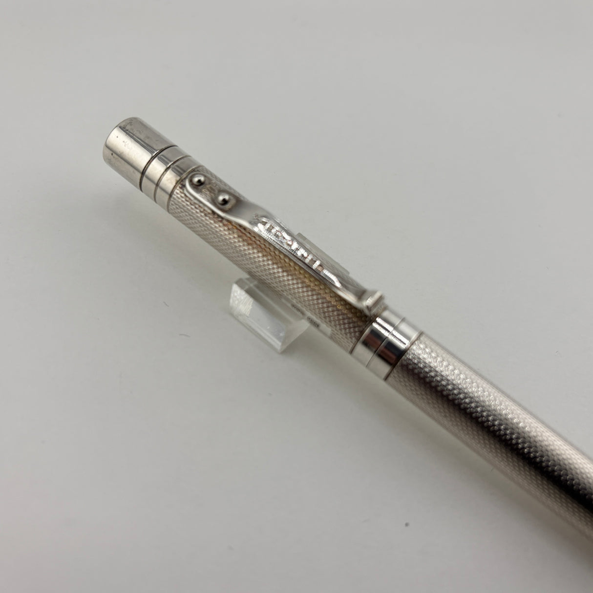 Yard O Led Viceroy Standard Barley  Sterling Silver .925 Fountain Pen - Medium 18kt Gold Nib