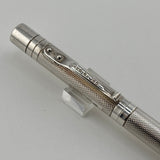 Yard O Led Viceroy Standard Barley  Sterling Silver .925 Fountain Pen - Medium 18kt Gold Nib