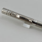 Yard O Led Viceroy Standard Barley  Sterling Silver .925 Fountain Pen - Medium 18kt Gold Nib