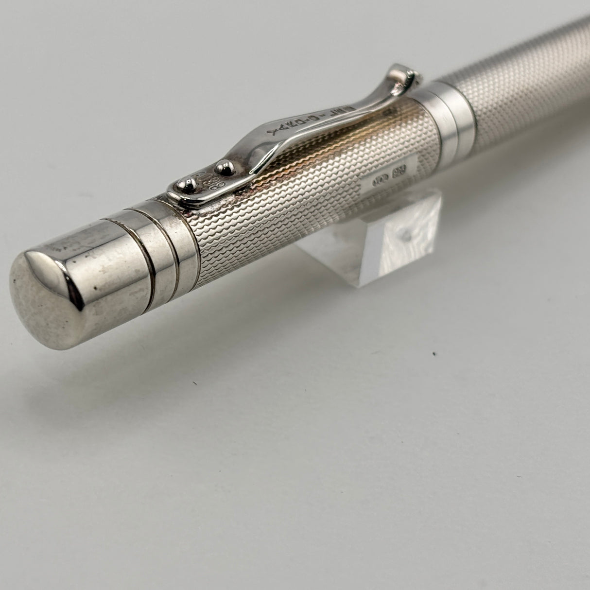 Yard O Led Viceroy Standard Barley  Sterling Silver .925 Fountain Pen - Medium 18kt Gold Nib