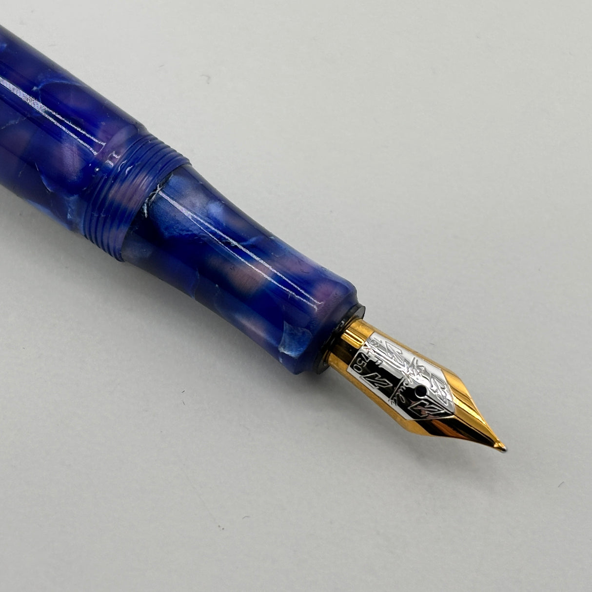 Stipula I Castoni Lapis Fountain Pen  - Fine 18 Kt Gold Nib - A First Generation Castoni!