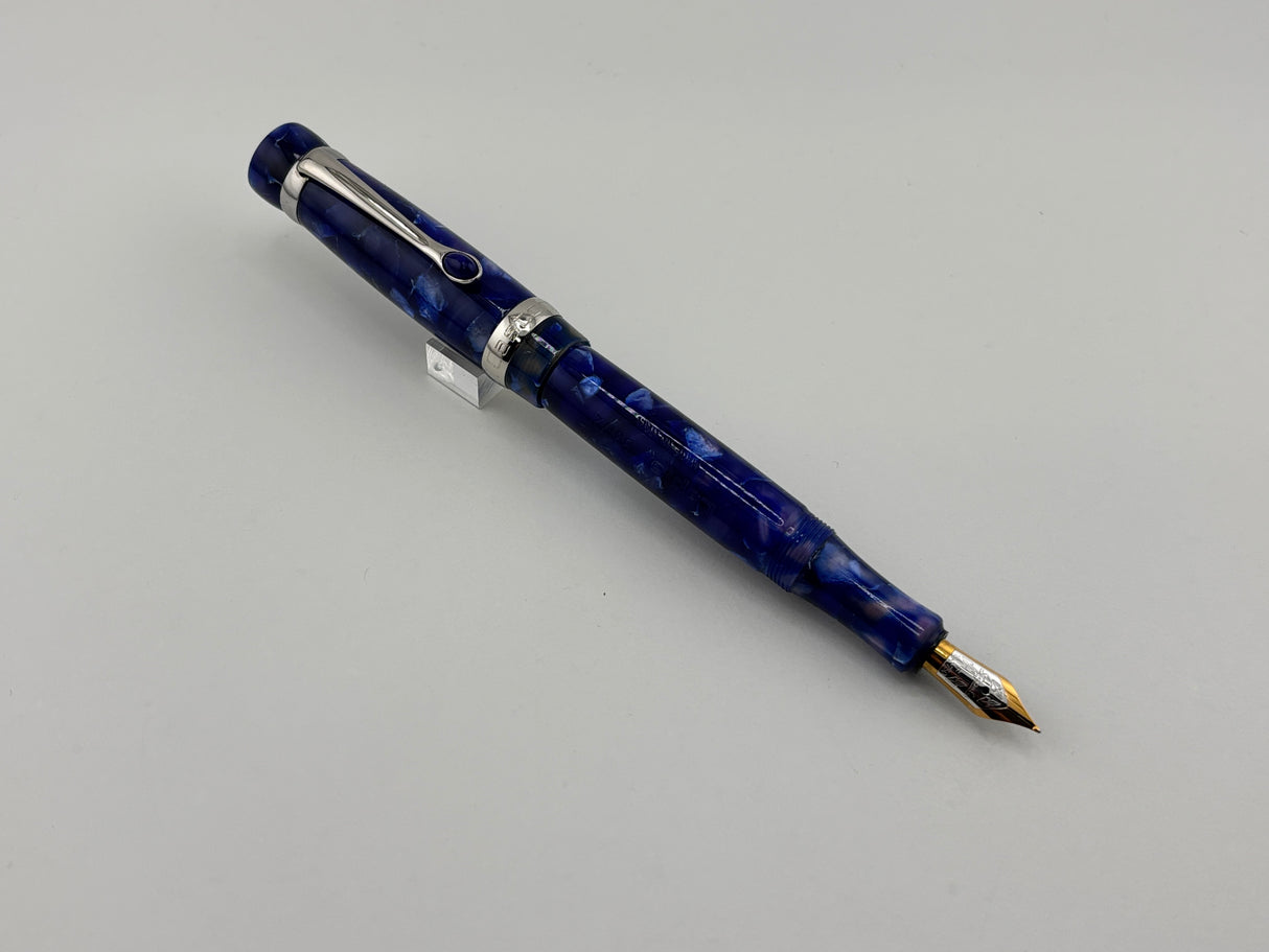Stipula I Castoni Lapis Fountain Pen  - Fine 18 Kt Gold Nib - A First Generation Castoni!