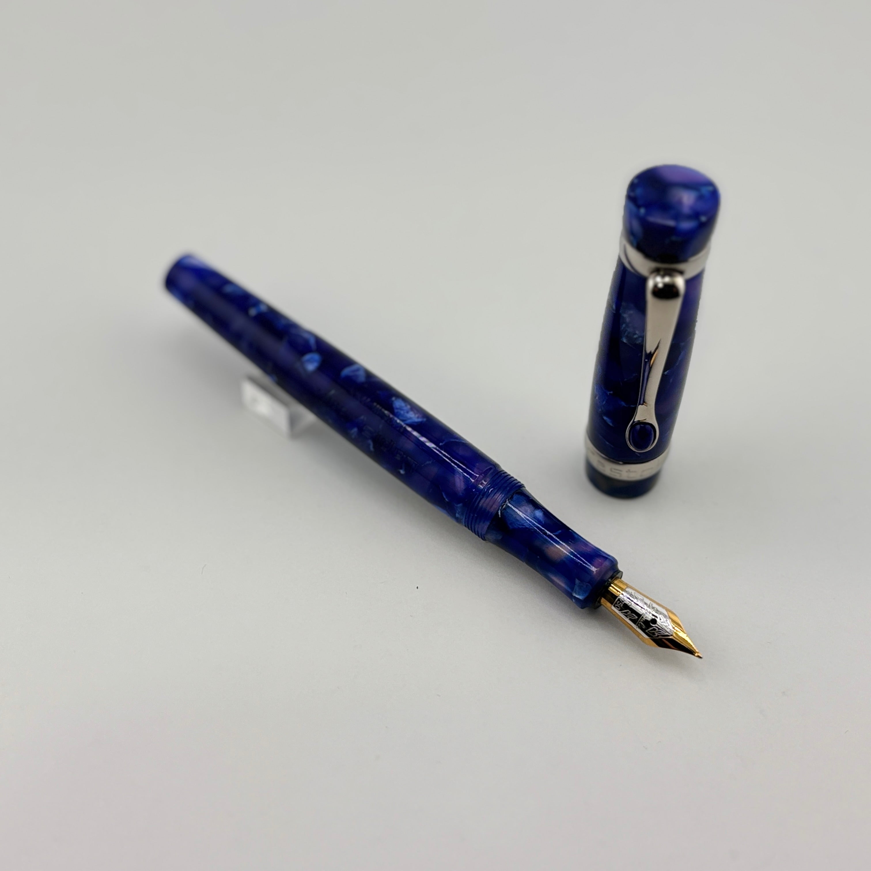 Stipula I Castoni Lapis Fountain Pen - Fine 18 Kt Gold Nib - A