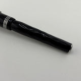Montegrappa Black - Triple Cap Bands Fountain Pen - ROLLER BALL
