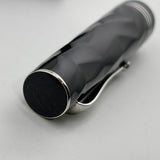 Montegrappa Black - Triple Cap Bands Fountain Pen - ROLLER BALL