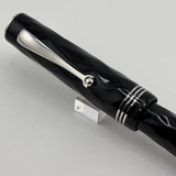 Montegrappa Black - Triple Cap Bands Fountain Pen - ROLLER BALL