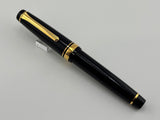Sailor Black Professional Gear Fountain Pen - Gold 21 K Music Nib