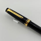 Sailor Black Professional Gear Fountain Pen - Gold 21 K Music Nib