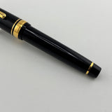 Sailor Black Professional Gear Fountain Pen - Gold 21 K Music Nib