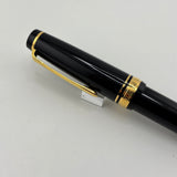 Sailor Black Professional Gear Fountain Pen - Gold 21 K Music Nib