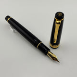 Sailor Black Professional Gear Fountain Pen - Gold 21 K Music Nib