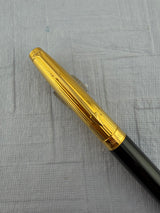 Parker 75 Black Lacquer French Marker 18K750 Gold nib " New old stock " - Fountain Pen