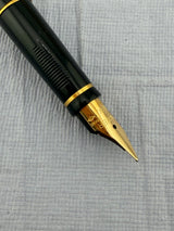 Parker 75 Black Lacquer French Marker 18K750 Gold nib " New old stock " - Fountain Pen