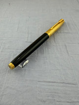 Parker 75 Black Lacquer French Marker 18K750 Gold nib " New old stock " - Fountain Pen