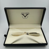 Visconti Rembrandt Cream Ivory chrome trim  - Roller Ball