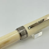 Visconti Rembrandt Cream Ivory chrome trim  - Roller Ball