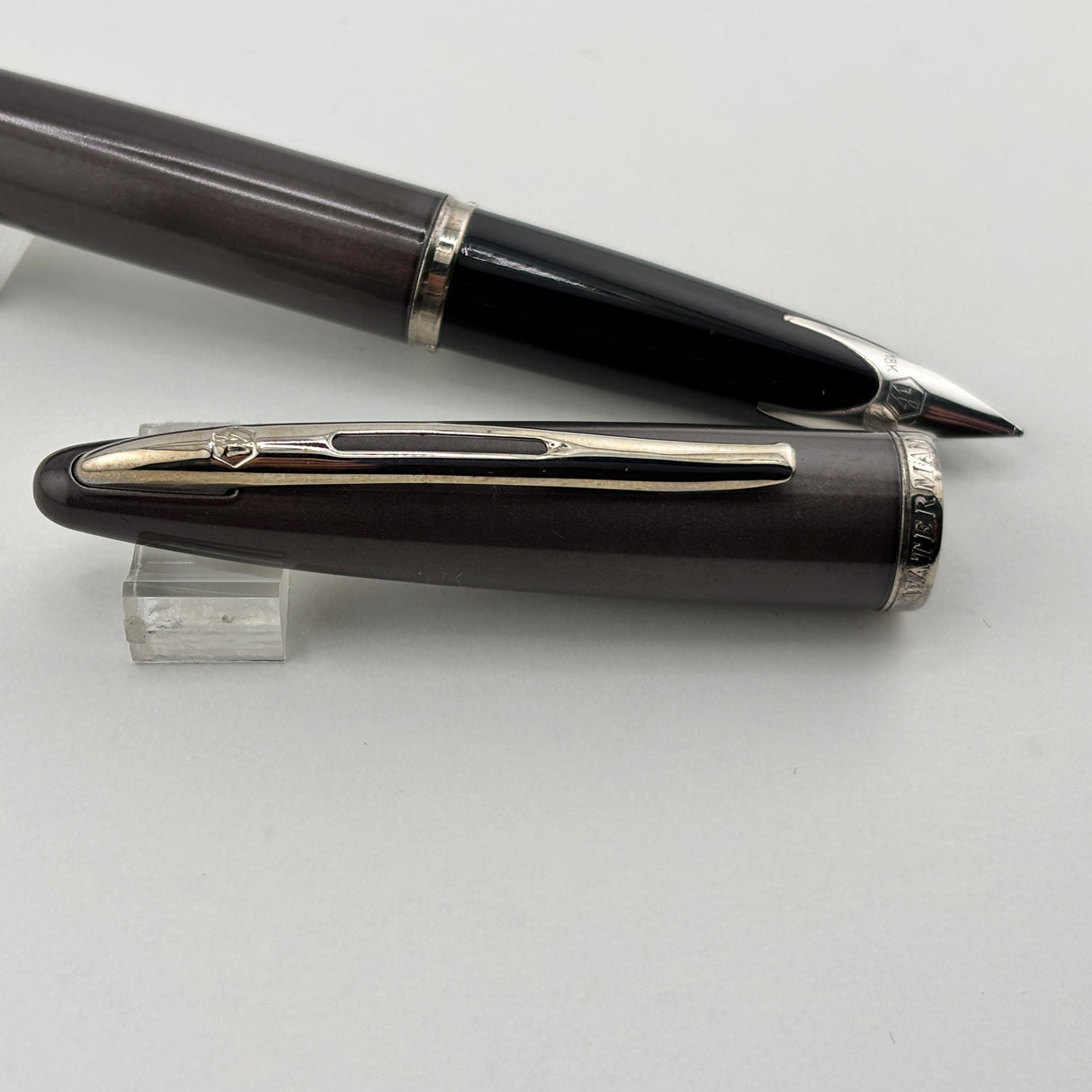 Waterman Carene Taupe Fountain  Pen  - Fine 18 Kt Gold Nib