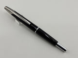 Pilot Glossy Black Vanishing Point Fountain Pen - Classic Style Multi-Facetted  Body  - Medium 14 Kt Gold Nib