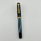 Pelikan R200 Black and Green Marble  - Roller Ball