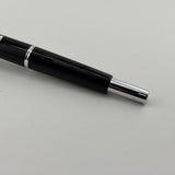 Pilot Glossy Black Vanishing Point Fountain Pen - Classic Style Multi-Facetted  Body  - Medium 14 Kt Gold Nib