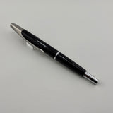 Pilot Glossy Black Vanishing Point Fountain Pen - Classic Style Multi-Facetted  Body  - Medium 14 Kt Gold Nib