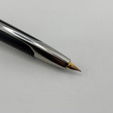 Pilot Glossy Black Vanishing Point Fountain Pen - Classic Style Multi-Facetted  Body  - Medium 14 Kt Gold Nib