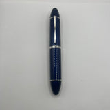 Louis Vuitton Blue Striped Lacquered Cargo Fountain Pen - Fine 18kt Gold Nib - RARE!