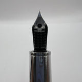 Louis Vuitton Blue Striped Lacquered Cargo Fountain Pen - Fine 18kt Gold Nib - RARE!