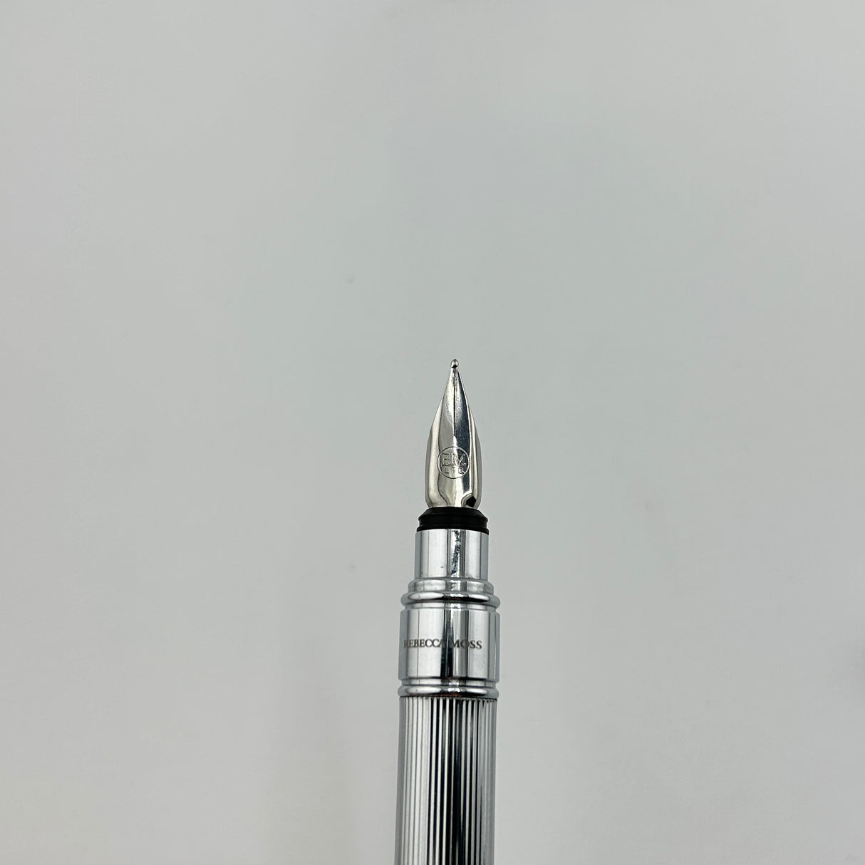 Rebecca Moss Silver Lined Short Pen - Fountain Pen
