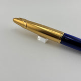 Waterman Edson Blue Translucent Fountain Pen  - Medium 18 Kt Gold Nib