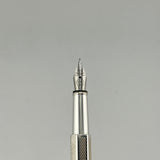 Caran d'Ache Ecridor Faceted Silver " Clou de Paris " Pattern - Fountain Pen