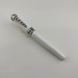 Montegrappa Fortuna Caduceus Medical White Resin Fountain Pen - Medium Stainless Steel Nib