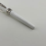 Montegrappa Fortuna Caduceus Medical White Resin Fountain Pen - Medium Stainless Steel Nib
