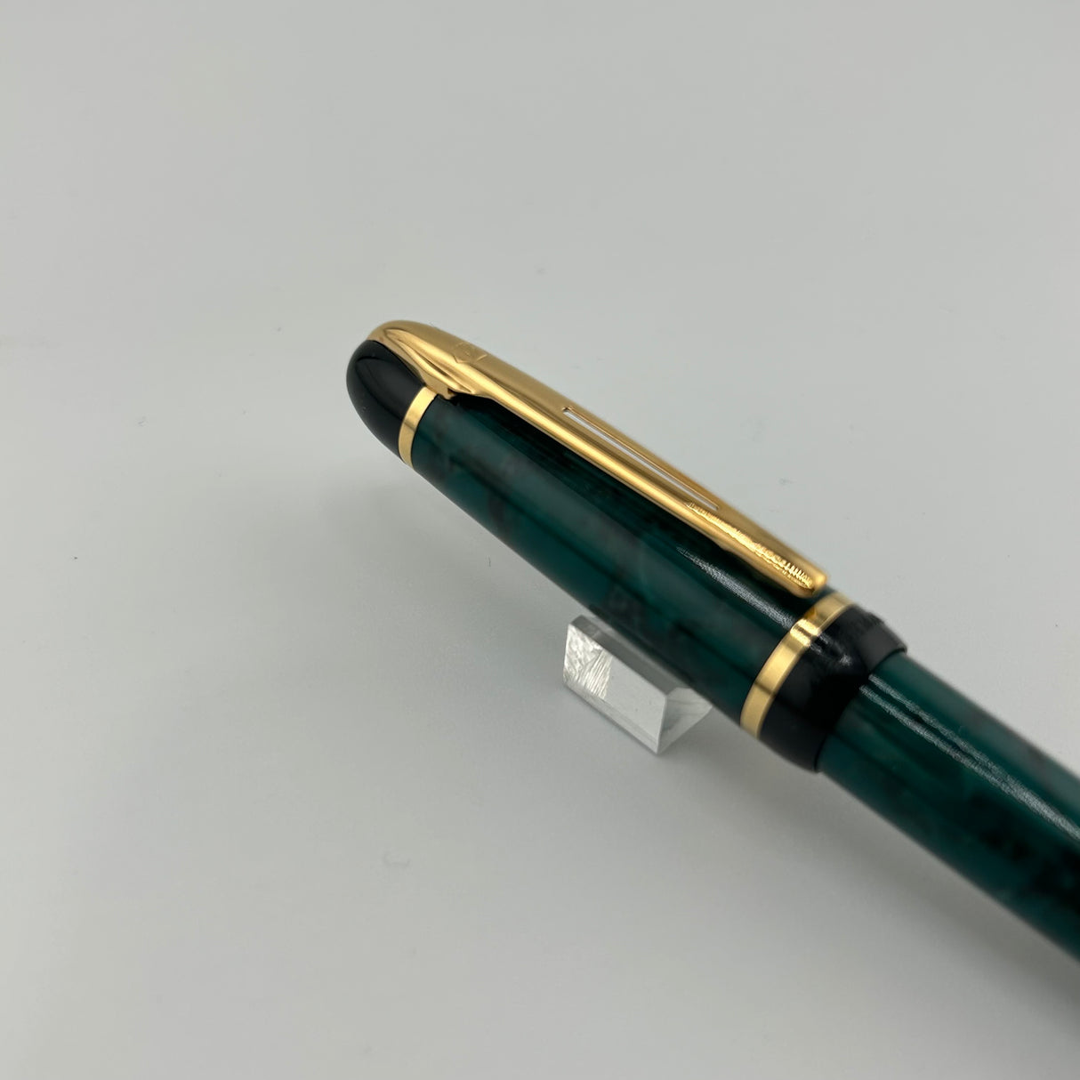 Waterman Phileas Set Green Marble Roller Ball and Mechanical Pencil