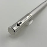 Graf von Faber Castell Guilloche Barleycorn  Fountain Pen - Rhodium Plated - Fine 18kt Gold Nib